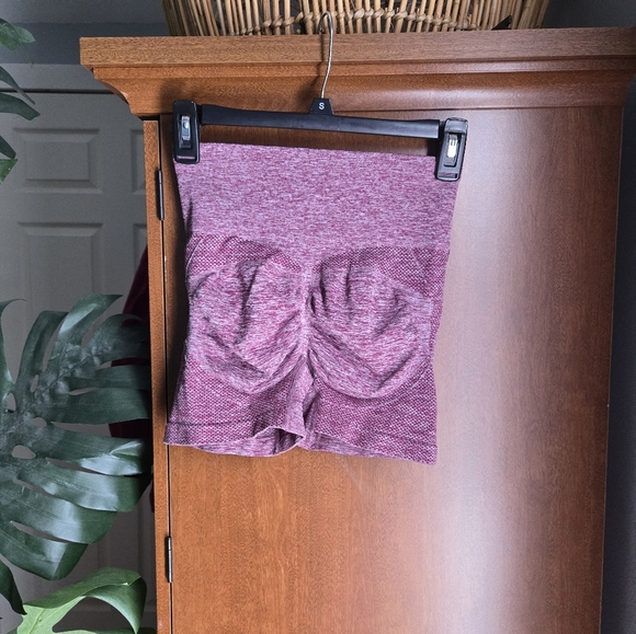 Women's Athletic Shorts in Maroon - Picture 2 of 3